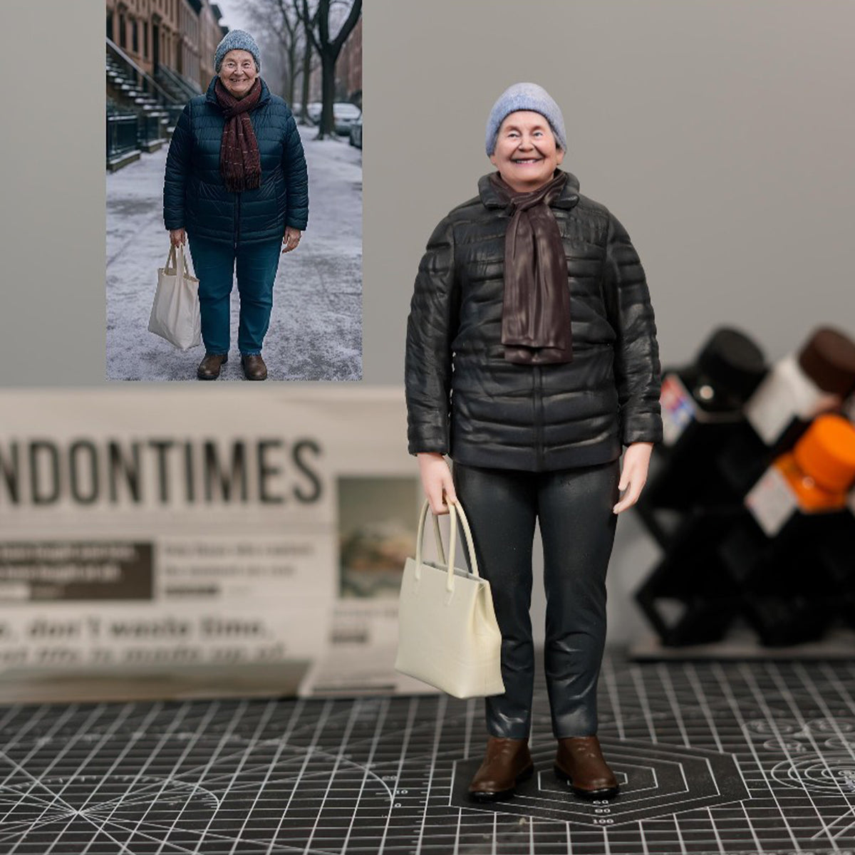 Custom 3D Selfie Figurine from Photo personalized gift example
