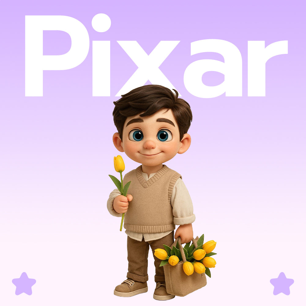 Custom Kids 3D Figurine from Photo personalized gift example – AI-generated concept rendering