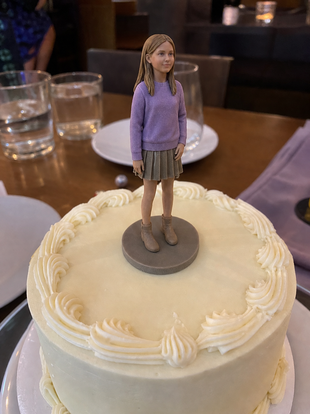 Custom child keepsake figurine for family memory display – AI-generated concept rendering