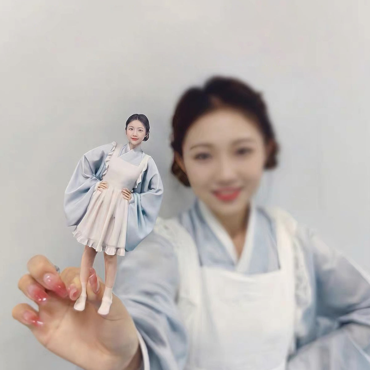 Custom 3D couple figurine from photo preview