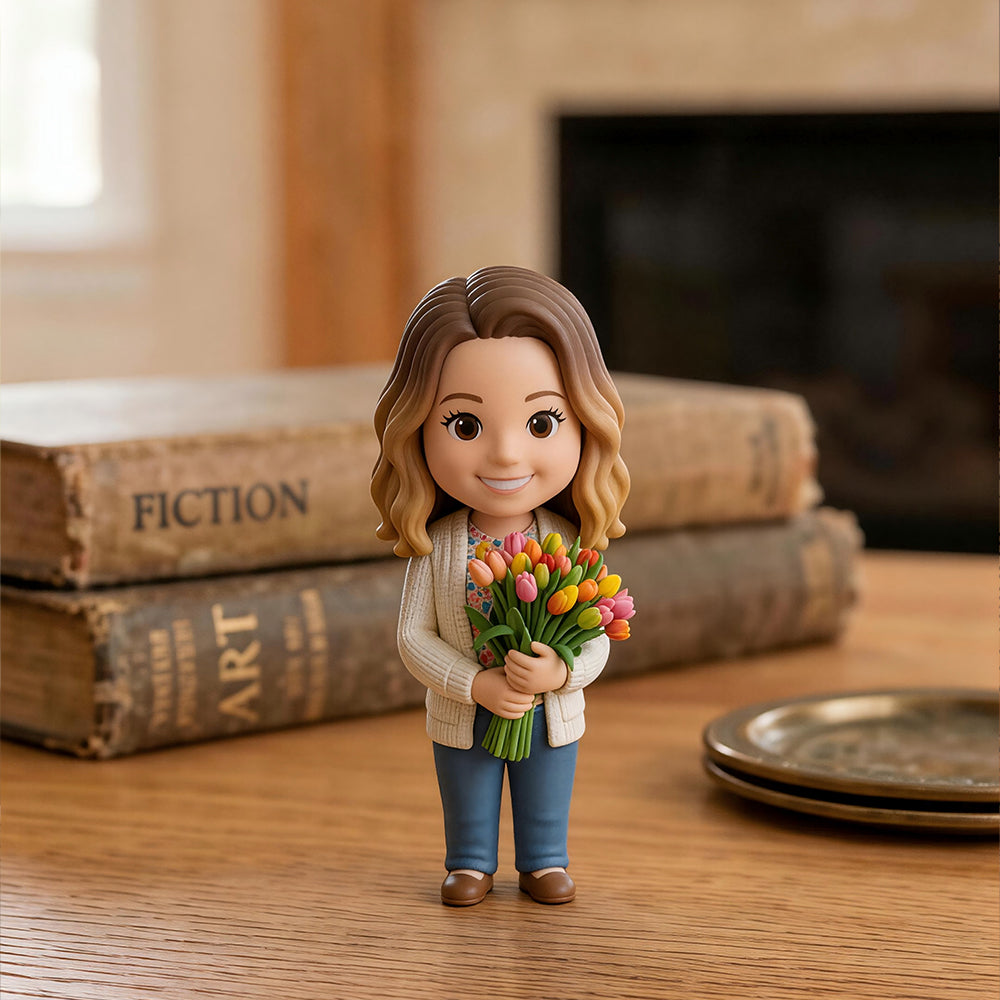 Custom gift box for mom with 3D figurine – AI-generated concept rendering
