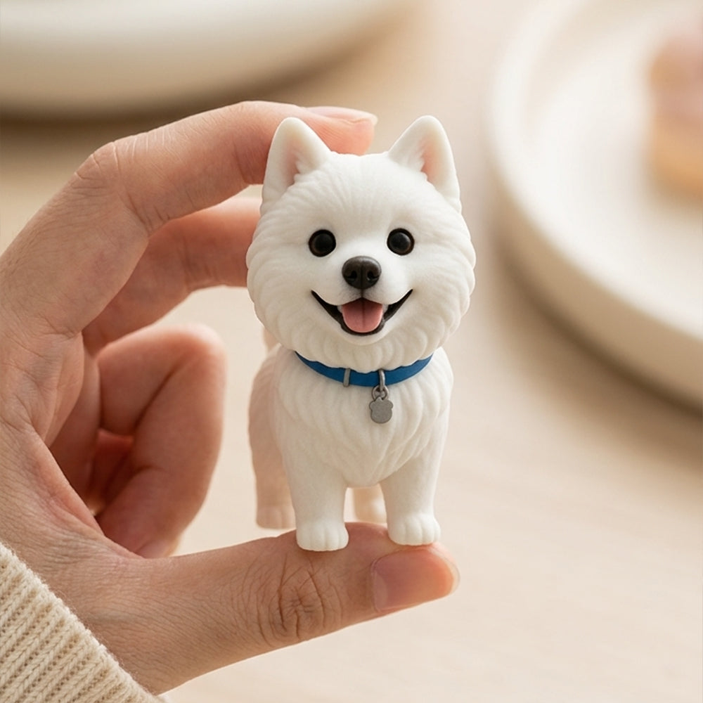 Custom 3D Pet Figurine from Photo gift presentation