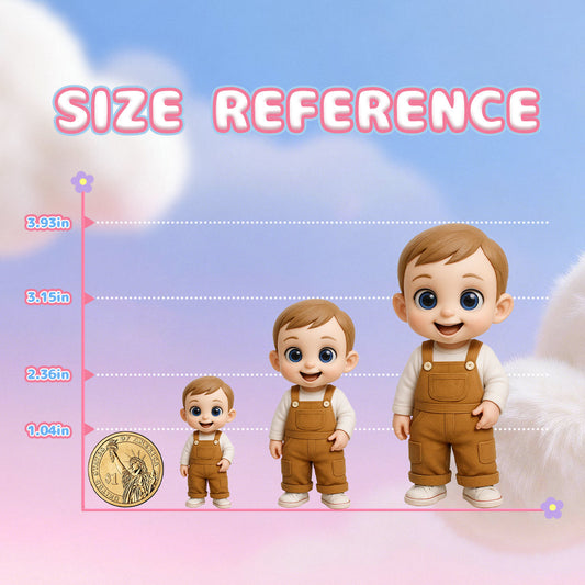 Custom Kids 3D Figurine from Photo side view