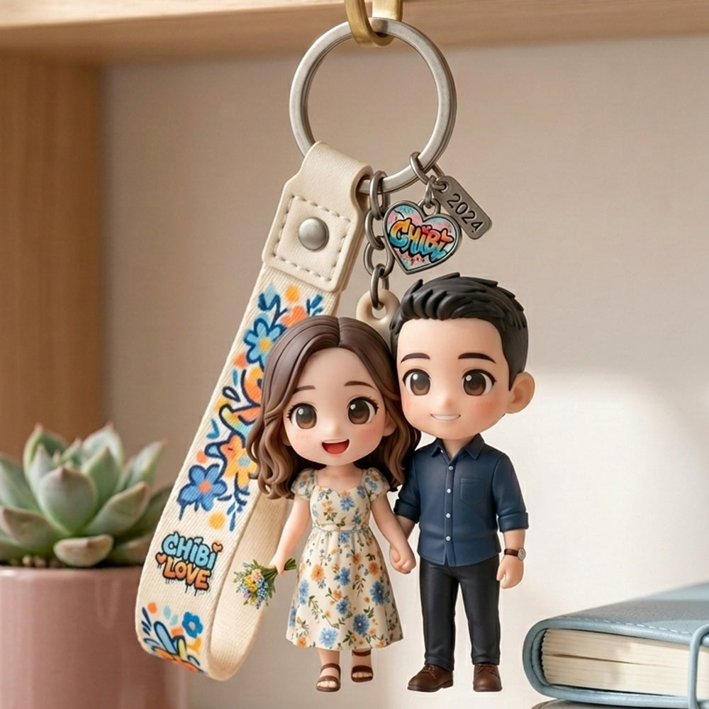 Mini photo figure keychain display