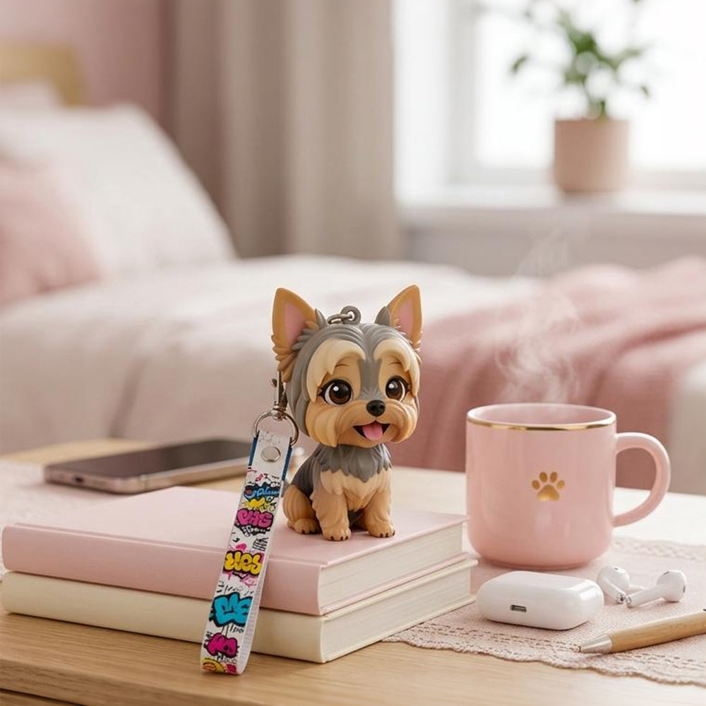 Custom 3D Pet Figure Keychain from Photo hand-finished detail