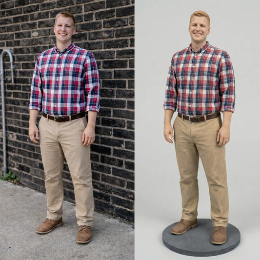Custom 3D Selfie Figurine from Photo packaging detail