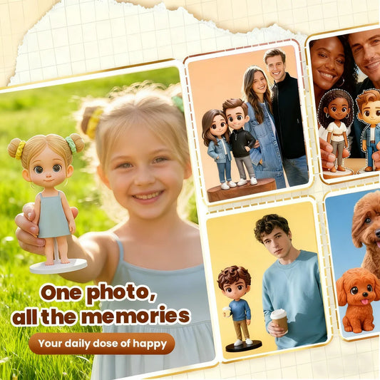 Custom 3D figurine from photo personalized photo statue example 6