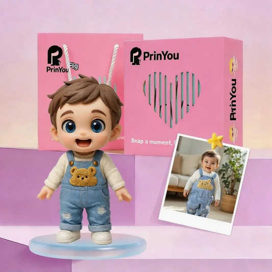 Custom child figurine keepsake from a photo