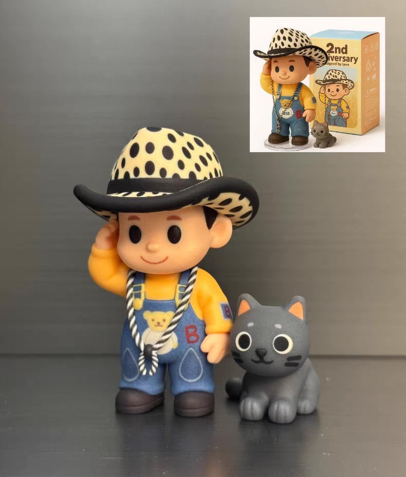 Custom 3D figurine partner program - single order sample example