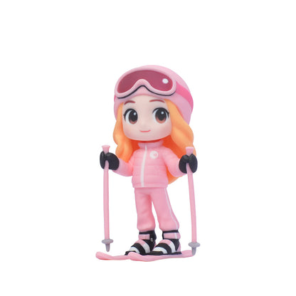 Custom 3D Figurine with Engraved Wood Base personalized gift example – AI-generated concept rendering
