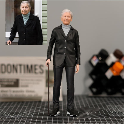 Custom 3D Selfie Figurine from Photo alternate pose view