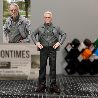 Custom 3D Selfie Figurine from Photo finished keepsake angle