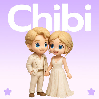 Custom 3D Couple Figurine from Photo photo-based figurine detail – AI-generated concept rendering