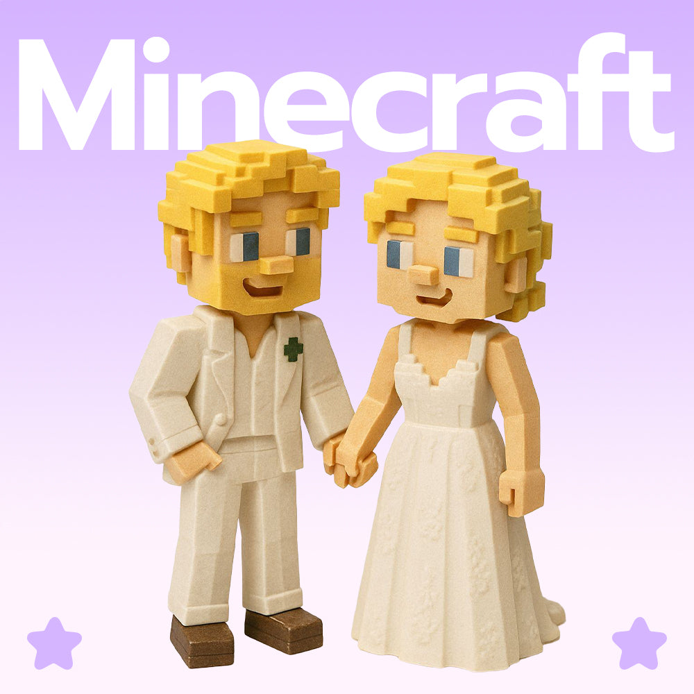 Custom 3D Couple Figurine from Photo premium finish detail – AI-generated concept rendering