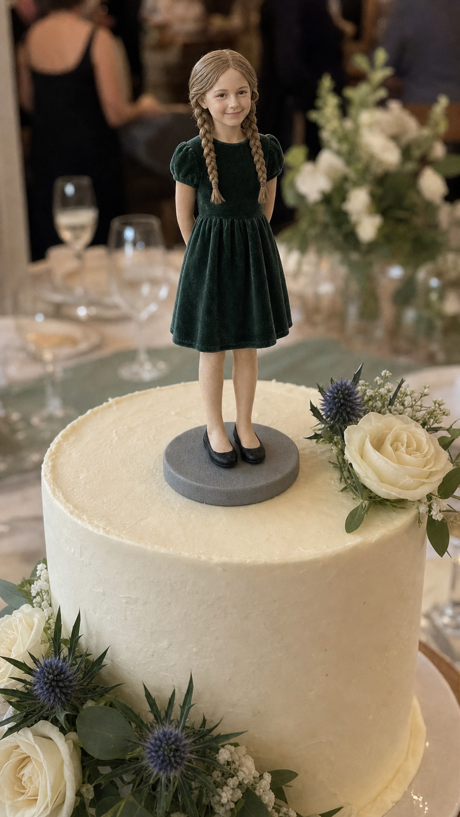 Custom child figurine order example from a real photo – AI-generated concept rendering