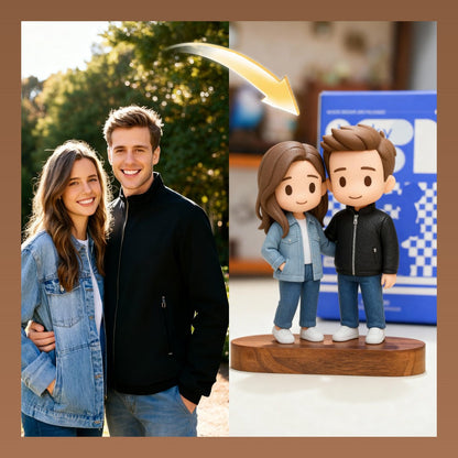 Custom 3D Couple Figurine from Photo anniversary gift example