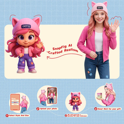 Small custom 3D figurine from photo customer example eight