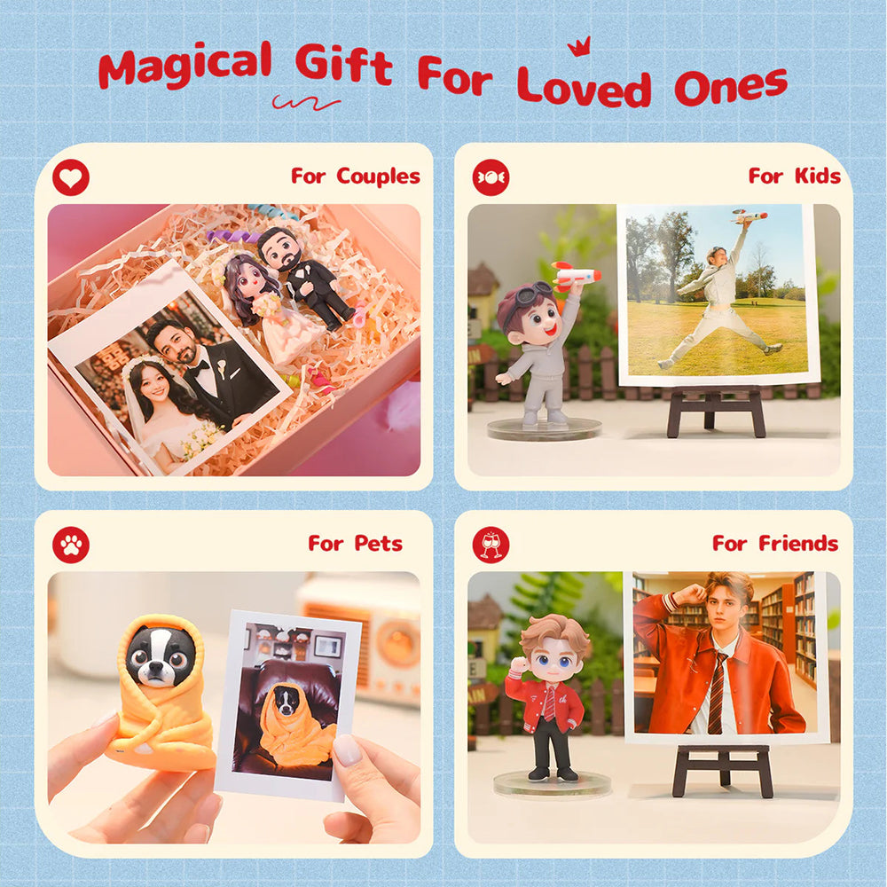 Small custom 3D figurine from photo customer example nine