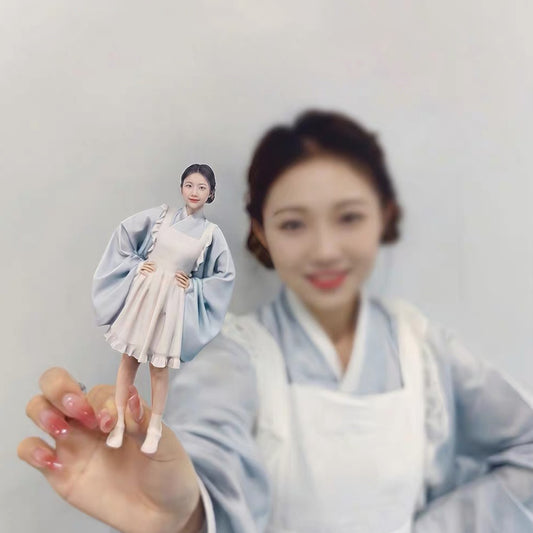 Custom 3D couple figurine from photo preview