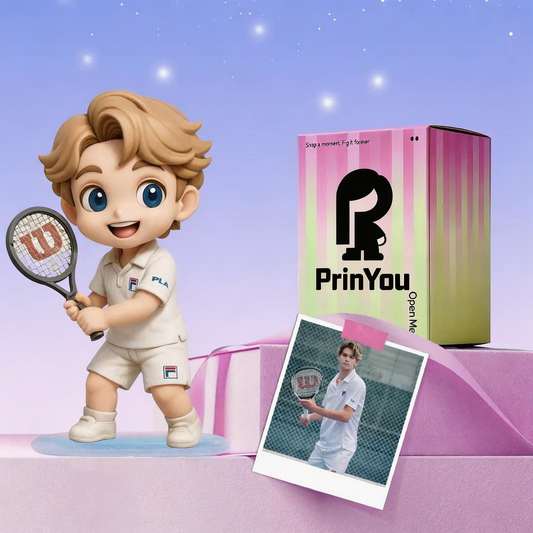 Custom 3D Figure from Photo front display angle – AI-generated concept rendering