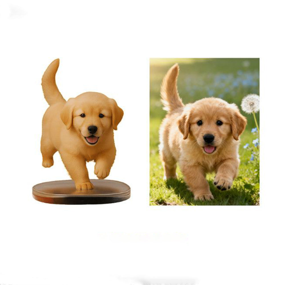 Custom 3D pet figurine made from your photo – AI-generated concept rendering