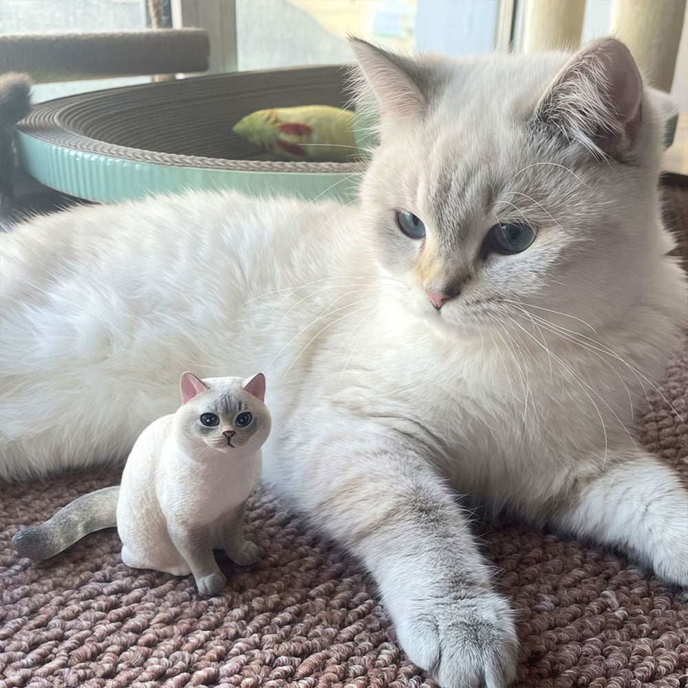 Custom 3D Pet Figurine from Your Photo alternate pose view