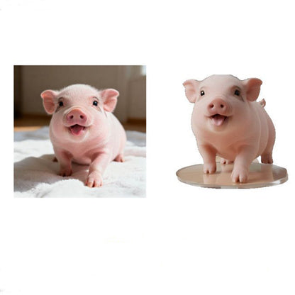 Custom 3D Pet Figurine from Your Photo hand-finished detail