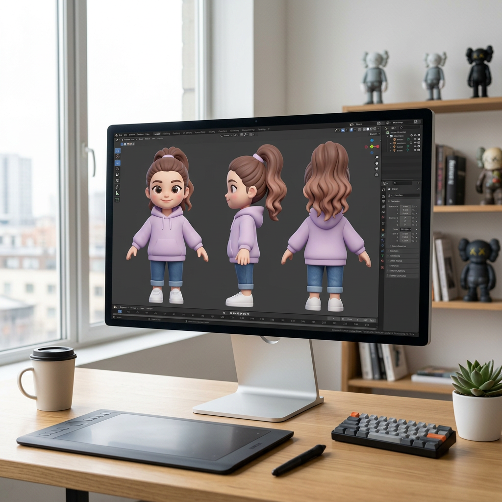 PrinYou custom cartoon step2 3d model
