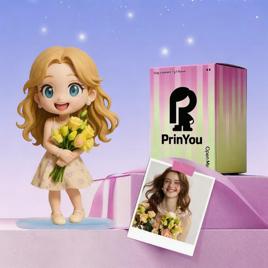 Custom Cartoon Style Doll from Photo front view – AI-generated concept rendering