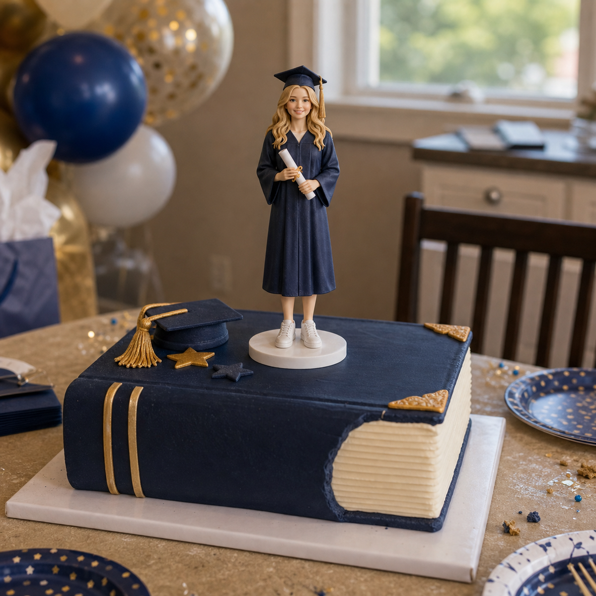 Custom birthday figurine size and tabletop display reference – AI-generated concept rendering