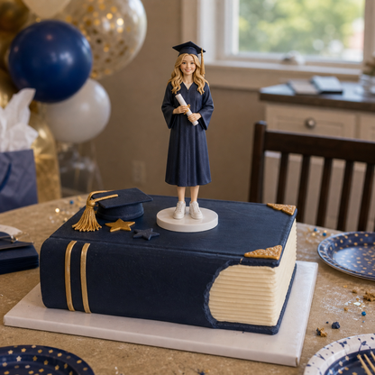Custom birthday figurine size and tabletop display reference – AI-generated concept rendering