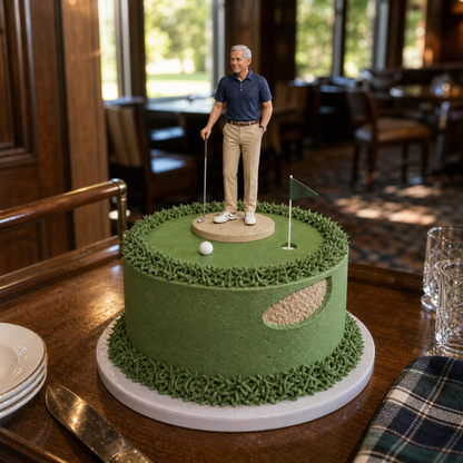 Birthday photo figurine for family keepsake display – AI-generated concept rendering