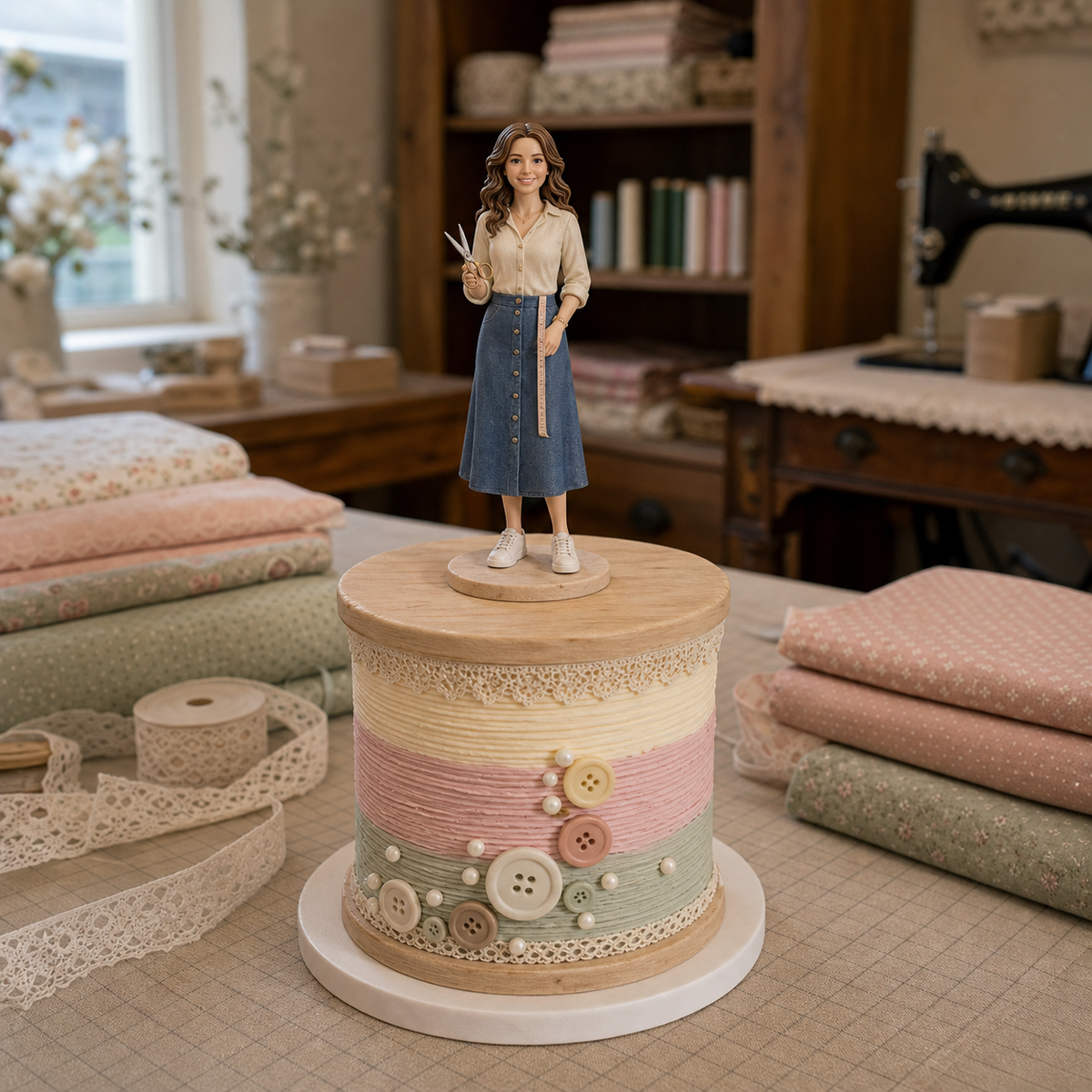 Personalized birthday figurine as a milestone gift display – AI-generated concept rendering