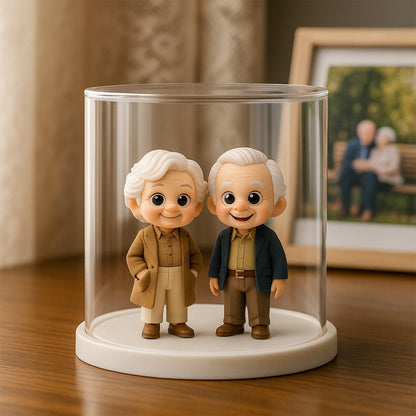 Custom 3D Action Figure with Display Case size and display view – AI-generated concept rendering