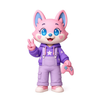 Custom 3D Action Figure with Display Case couple gift example – AI-generated concept rendering