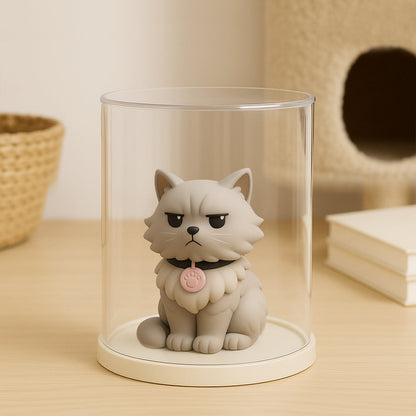 Custom 3D Action Figure with Display Case hand-finished detail – AI-generated concept rendering