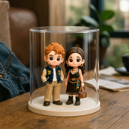 Custom 3D Action Figure with Display Case packaging detail – AI-generated concept rendering