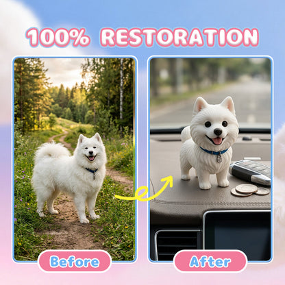 Custom 3D Pet Figurine from Photo display example