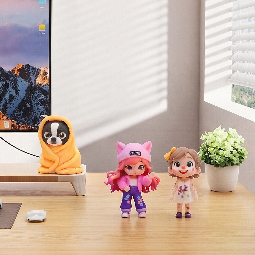 Custom Cartoon Style Doll from Photo personalized gift example – AI-generated concept rendering