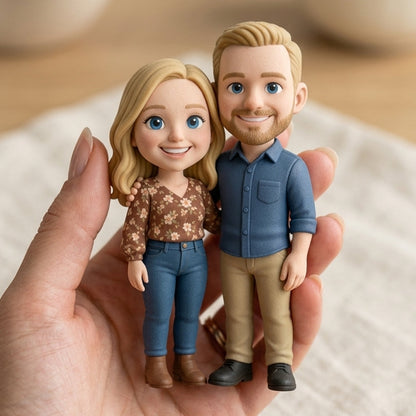 Romantic photo to mini figure keepsake