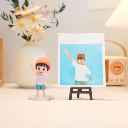 Custom Kids 3D Figurine from Photo family keepsake example
