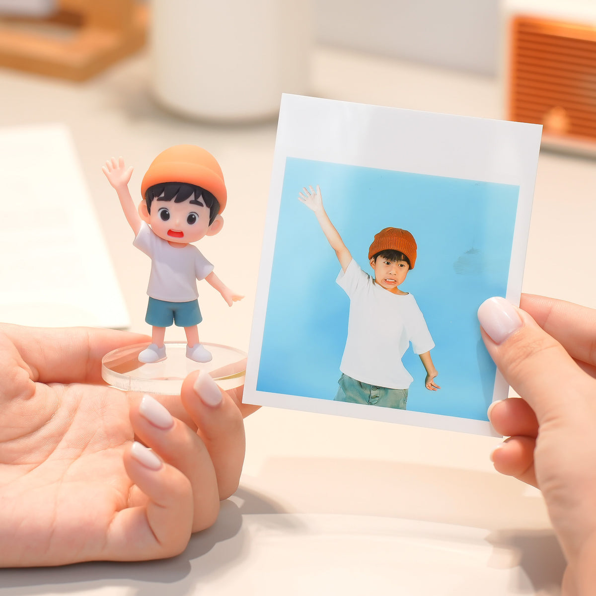 Custom Kids 3D Figurine from Photo couple gift example