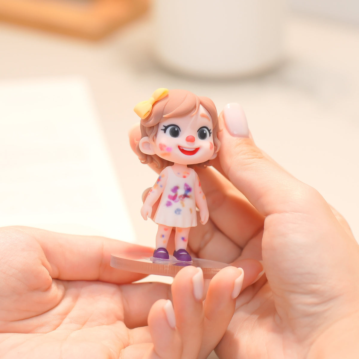 Custom Kids 3D Figurine from Photo wedding display example
