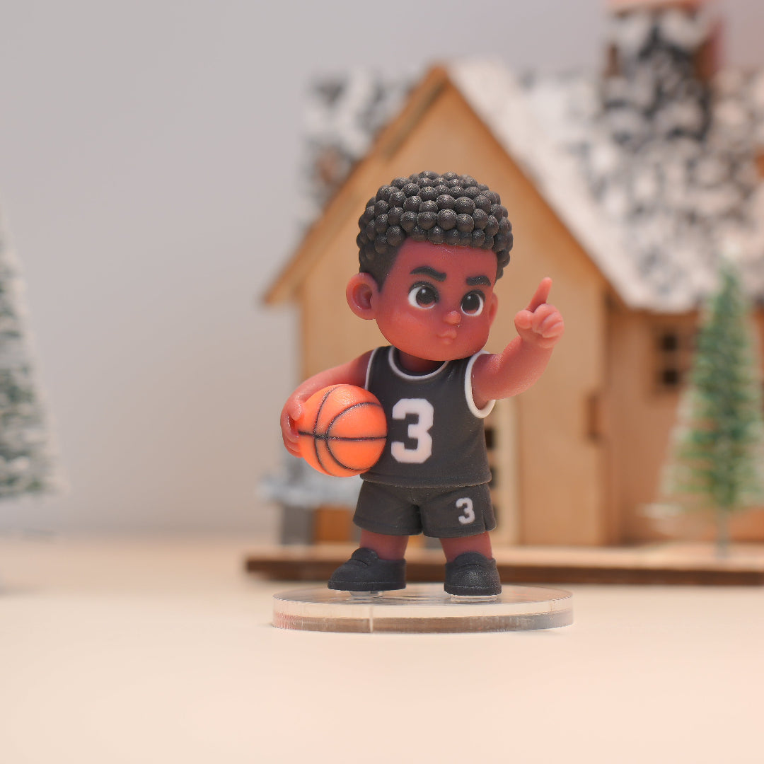 Custom Kids 3D Figurine from Photo final product detail