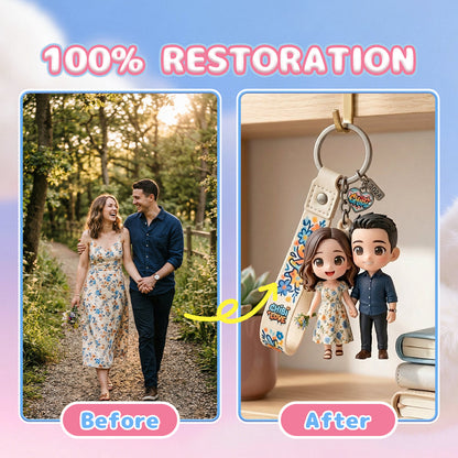 Personalized family keychain keepsake