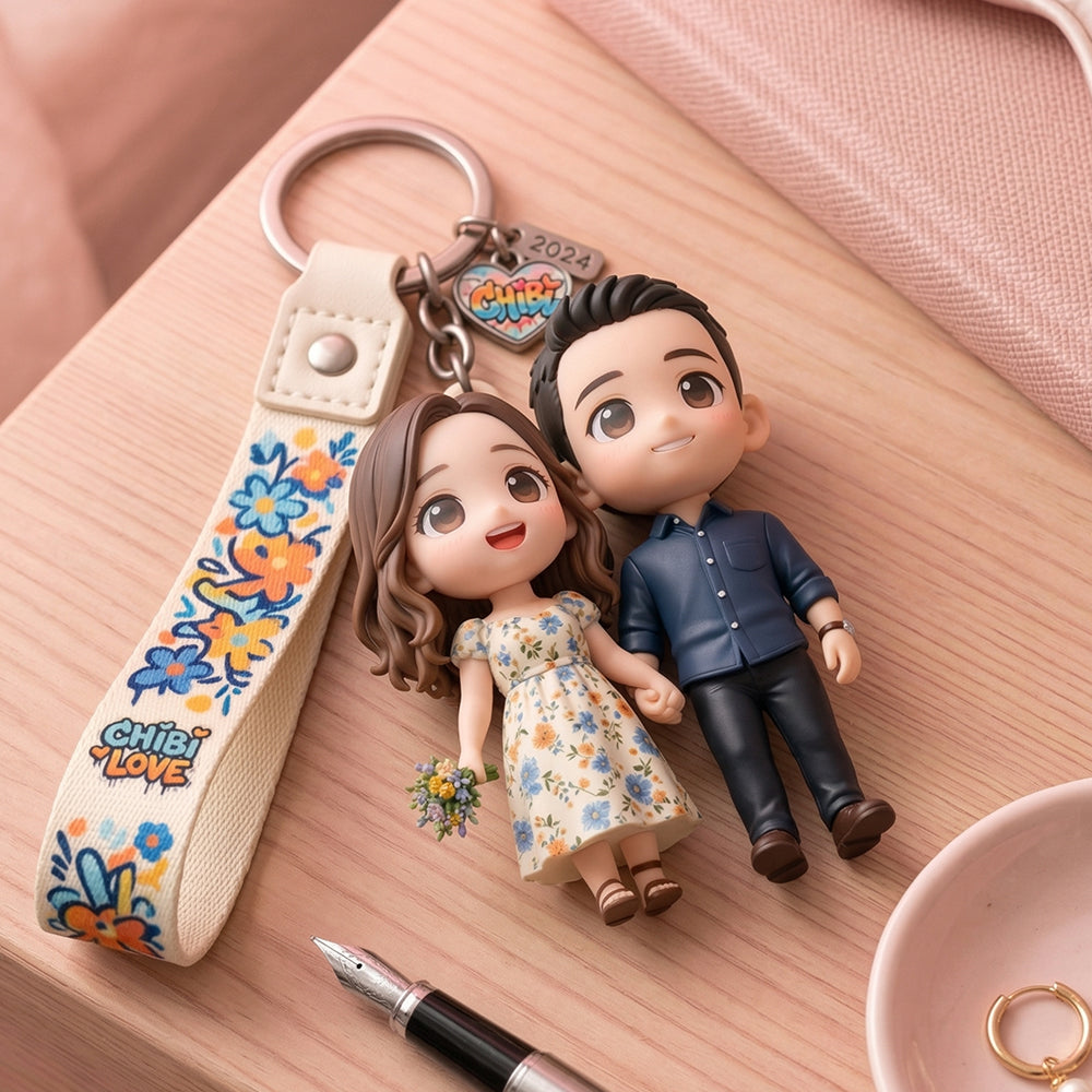 Custom friend keychain figure from picture