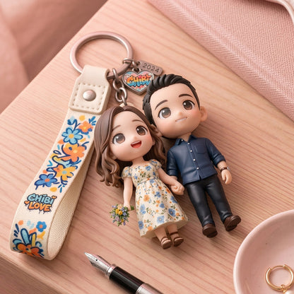 Custom friend keychain figure from picture