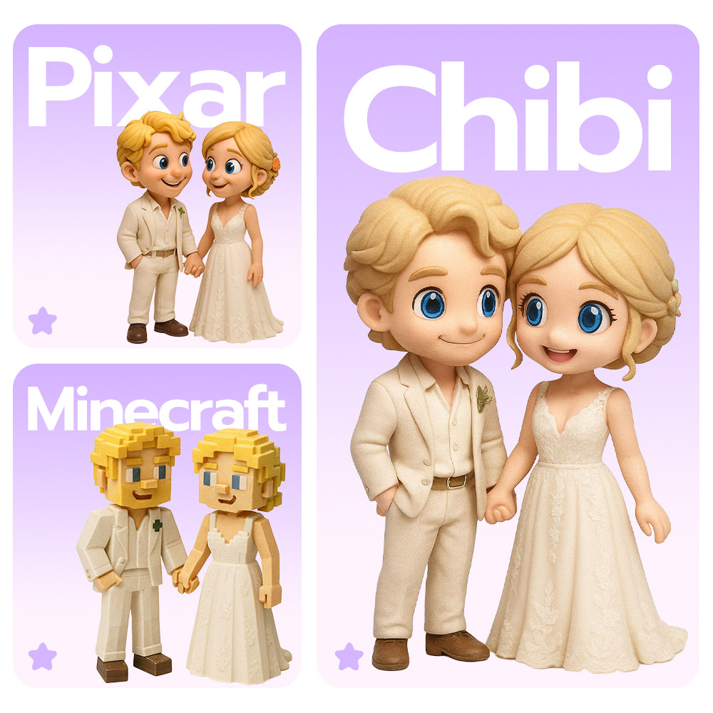 Custom portrait figure keychain detail – AI-generated concept rendering
