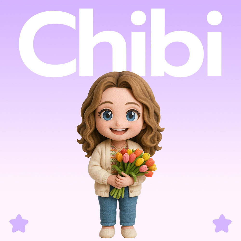 Mother and child keepsake figurine display – AI-generated concept rendering